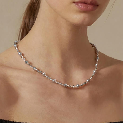 【石榴婆专享】星河流动 真多麻海水珍珠项链+手链套装 商品图4