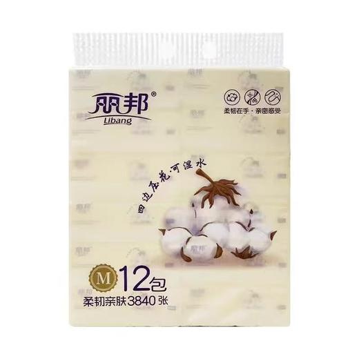 丽邦卷纸18卷+抽纸12包送丽邦洗脸巾一包 商品图2