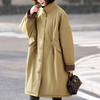 丁摩 中长款休闲立领加厚棉衣过膝棉服LF24191 商品缩略图0