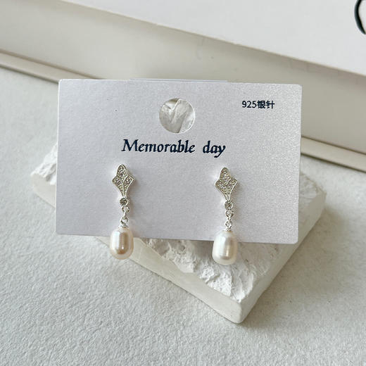 新中式复古高级感银针耳环-纪念日百货门店同款168197783 商品图1