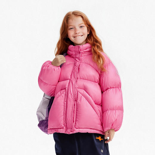 【MQD】【无氟】女童三防羽绒服2025冬季新款儿童轻柔面包羽绒外套 商品图1