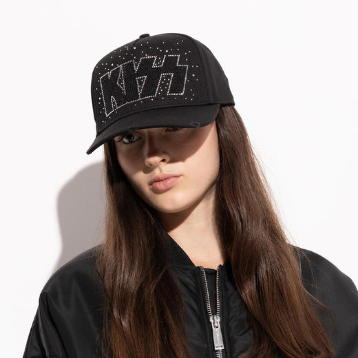 DSQUARED2 女士 KISS联名 棉质棒球帽 黑色 BCW0955 05C00001 2124 商品图3