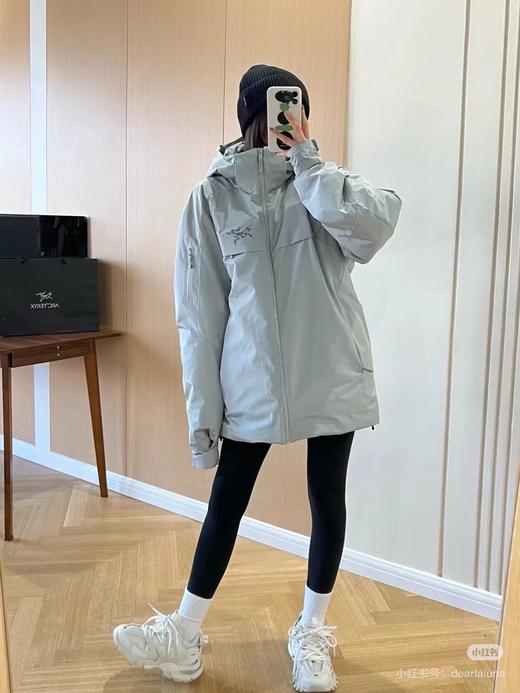 F011273硬壳压胶连帽滑雪羽绒服可拆卸帽子 商品图11