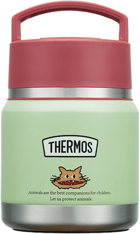 6926497341577 膳魔师THERMOS 新品复古系列316L不锈钢手提焖烧罐午餐组便当盒出行装便携女【410ml】