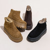 雀说 真皮加绒厚底增高休闲鞋网红厚绒靴子6005 商品缩略图3