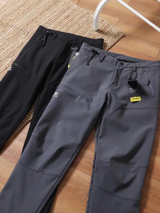 F011276冬季户外防风防水立体褶皱设计软壳休闲长裤 商品图2