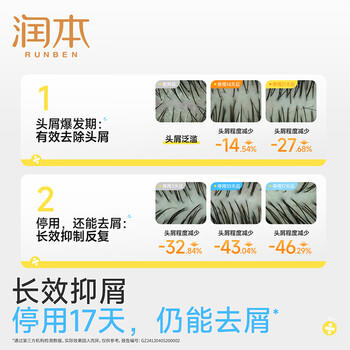 润本青少年专用洗发水去屑止痒蓬松儿童洗发露80ml旅行装青春期学生 商品图1