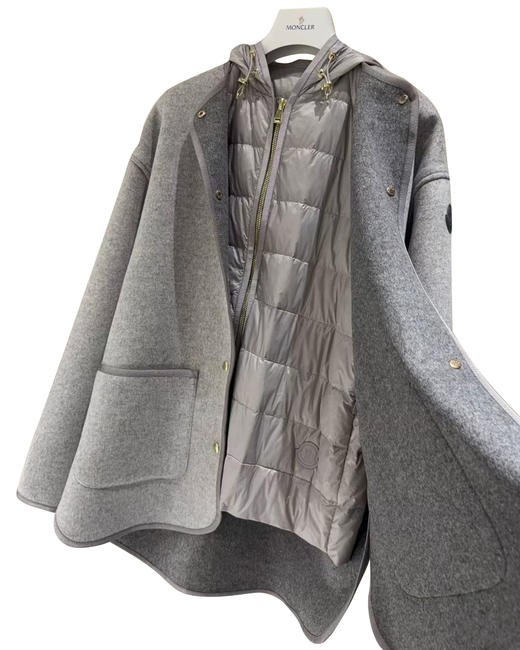 女款羊毛呢羽绒二合一外套hu018 商品图2