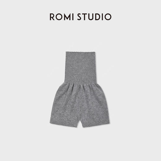 ROMI STUDIO“裸感舒适”100%山羊绒高腰弹力毛织短裤RWDSXT2166 商品图1