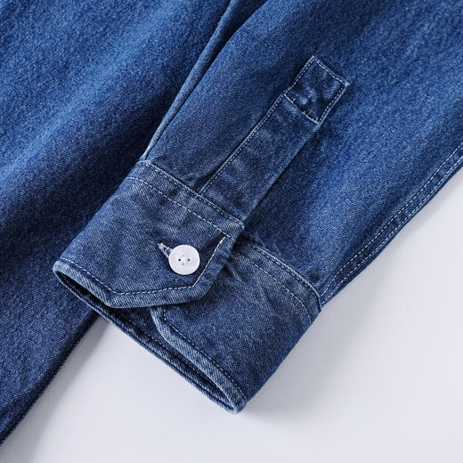 gxgjeans 男装【棉100%】男士长袖牛仔衬衫2025秋款叠穿百搭青少年上衣K&C 商品图6