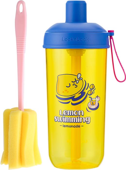 ABF792BLUBR 乐扣乐扣Lock&Lock 【上学专用】大容量便携提手水杯多功能吸管杯塑料奶茶杯子 商品图0