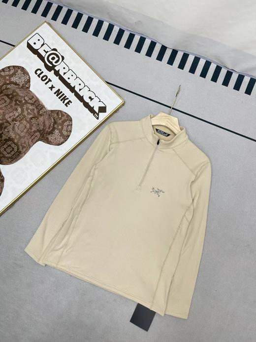 F011252一体绒刺绣立领卫衣长袖上衣半拉链卫衣 商品图9