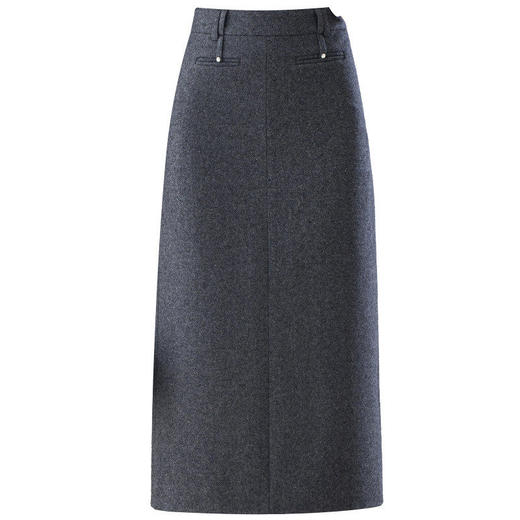 「自」全新升级【铂金会员146/天猫199/差价53】(52255)洛诗琳轻熟风毛呢半身裙2026新款高腰显瘦通勤直筒中长裙 商品图4