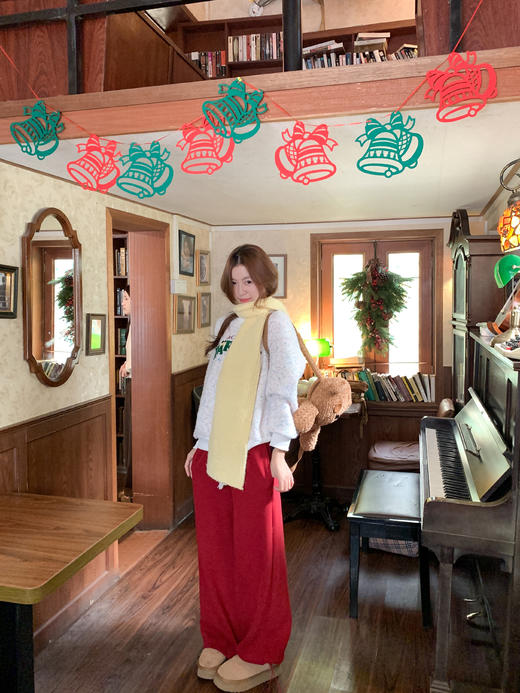 <曾小咸推荐>现货秒杀 ！微信超特价！韩系字母刺绣加绒卫衣 日常199.99 立减110 秒杀89.99！！ 商品图8