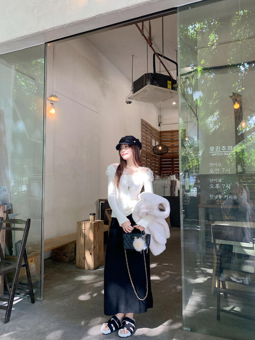 <曾小咸推荐>现货秒杀 ！微信超特价！韩系蕾丝花边针织衫 日常179.99 立减100 秒杀79.99！！ 商品图8