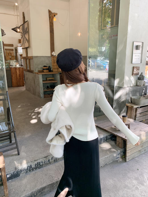 <曾小咸推荐>现货秒杀 ！微信超特价！韩系蕾丝花边针织衫 日常179.99 立减100 秒杀79.99！！ 商品图10