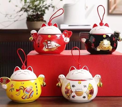 菜头商城 四方招财猫 有机古树红茶 净含量260克（65克/罐*4罐、每个小饼3克） 商品图1