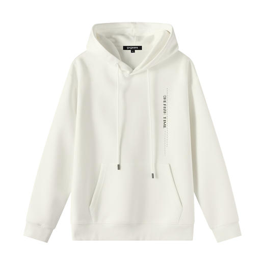 gxgjeans 男装男士连帽卫衣2025秋款简约舒适百搭休闲潮流学生运动外套上衣K&C 商品图5