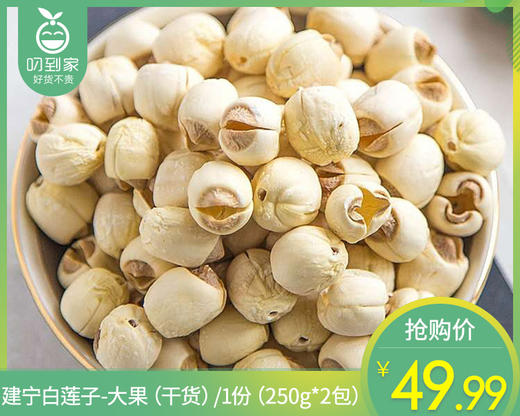 【到手2包】建宁白莲子-大果（干货）/1份（250g*2包）生产日期：26年4月 商品图0