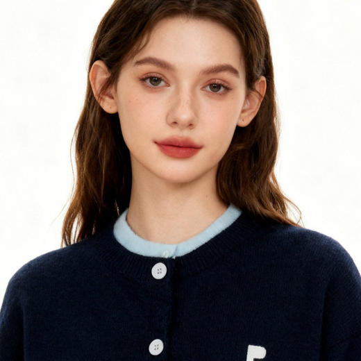 【时髦这件事要上高度】2026韩国Restandrecreation小众潮牌！RR假两件设计感长袖针织衫毛衣女款 商品图1