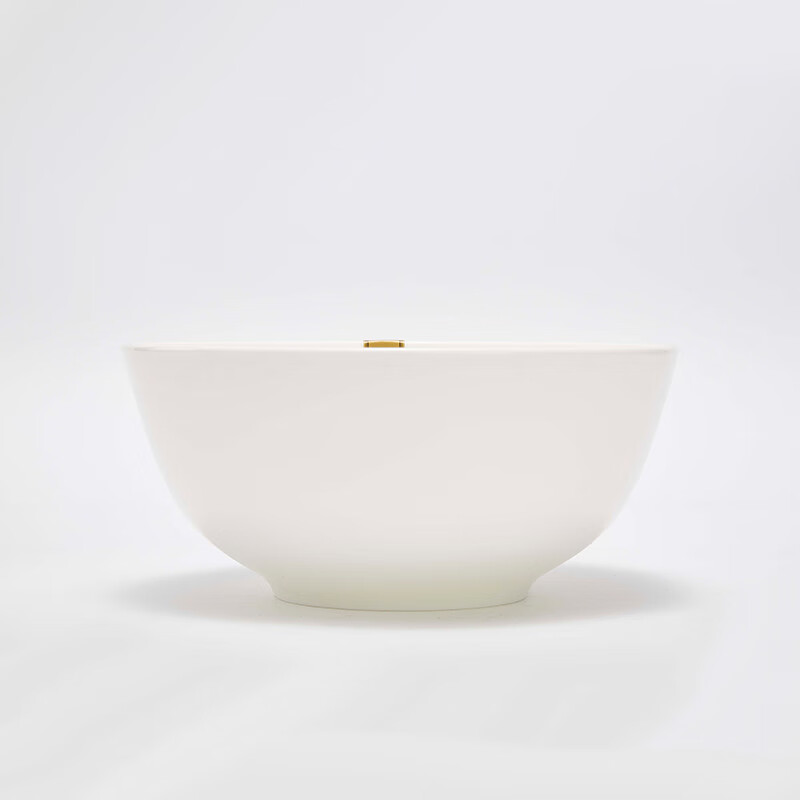 现代简约碗碟盘子圆盘汤勺纯白骨瓷系列餐具套装