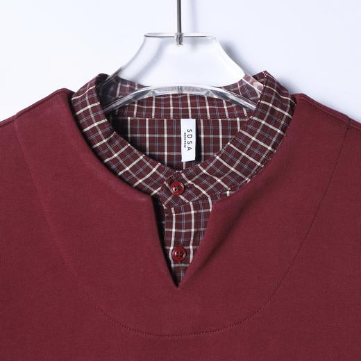 26WY36SDSA男士秋冬新款痞帅男装韩版简约拼接立领卫衣百搭宽松上衣百搭 商品图2