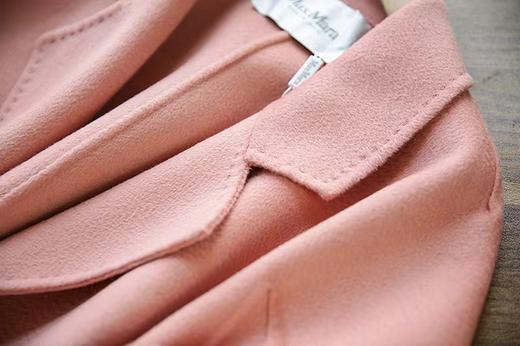 F011391冬季新款粉色羊绒双面呢子大衣女长款外套 商品图9