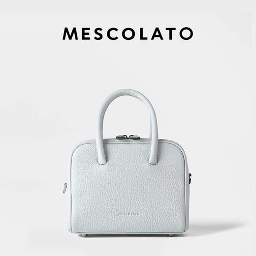 Mescolato 意大利进口togo牛皮手工保龄球包斜挎小包女 商品图8