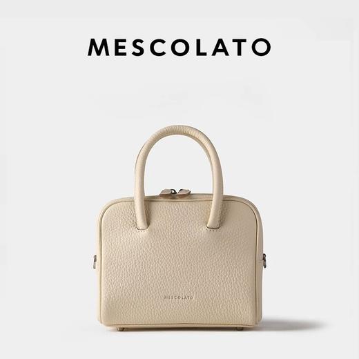 Mescolato 意大利进口togo牛皮手工保龄球包斜挎小包女 商品图4