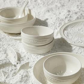 [屁侠推荐]温仑山Velosan 鹅卵石系列渐变陶瓷餐具14件套装 奶油白&落樱粉餐具绝美上线 精选釉下彩工艺 微波炉、洗碗机、消毒机通用