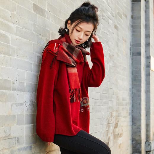 西子/吉象如意100康赛妮A级纯山羊绒卡通大象针织衫/MSHJ0484 商品图2