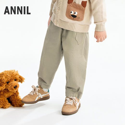 【实体店同款】男童全腰梭织长裤春季新款安奈儿童装XB616088 商品图0