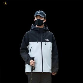 F011376冬季印花情侣款三合一两件套防水防风透气冲锋衣