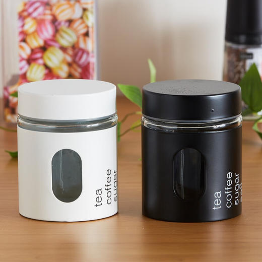 储存罐储物罐茶叶罐咖啡豆铁皮玻璃罐STM 商品图2