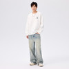 gxgjeans 男装亲肤透气25秋款百搭休闲显瘦男士圆领卫衣潮流印花打底必备上衣K&C 商品缩略图1