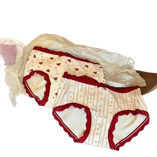 【GZ】无忧购【鸿运当“红”】6条装马年本命年女生10A抑菌三角裤女生内裤3934（截单后3-5天发货） 商品图3