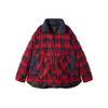 谜底两面穿羽绒服2025冬季新品红黑格子牛仔拼接保暖女254MY1618 商品缩略图4