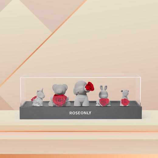 【MINI公仔】ROSEONLY诺誓 永生玫瑰 公仔系列 MINI系列公仔 MINI兔 守爱狗 甜心狗 独角兽 甜心熊 送朋友 送闺蜜 商品图2