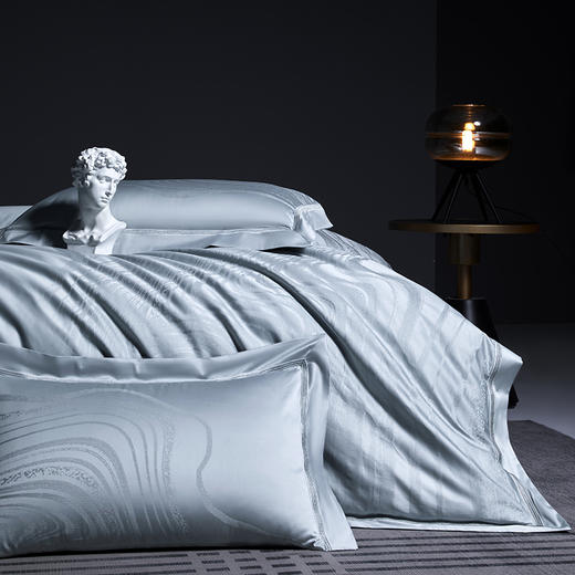 多喜爱 100S全棉色织提花四件套月之女王【100S长绒棉】【典雅刺绣】【礼箱包装】【色织提花】宽边工艺 轻奢品质 柔润丝光 阿克苏长绒棉 商品图1