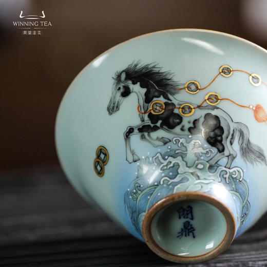 问鼎鼎峰系列天青精工款斗笠杯（马上有钱） 商品图2