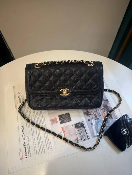 Chanel 黑金 牛皮 2015 东京秀场 限定 斜挎包 商品图0