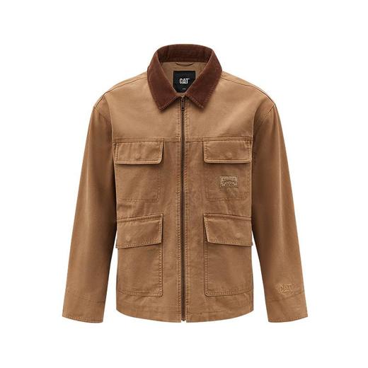 【春上新】【9.5折】6楼卡特CAT2026春款男款单夹克深卡其色CP1JAX16101C14，吊牌价1298，折后价1233 商品图0