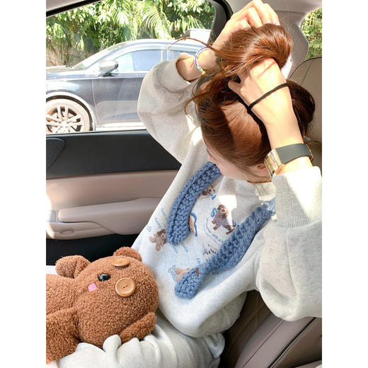 <曾小咸推荐>现货秒杀 ！微信超特价！韩系小狗加绒卫衣 日常179.99 立减100 秒杀79.99！！休闲裤 秒杀79.99！！ 商品图3