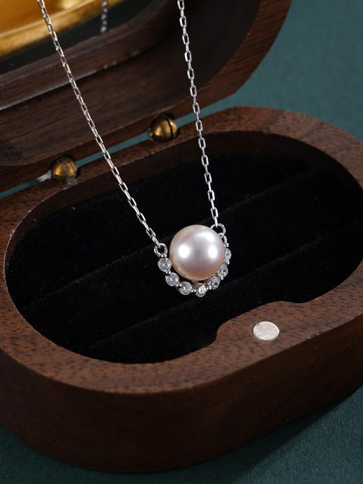 子佩集【月来月美】银S925珍珠惜王妃套链【HJYTL002】8mm珠半环2601 商品图6