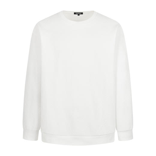 gxgjeans 男装【肌理感】25秋冬款男士圆领卫衣时尚百搭校园内搭加绒打底衫K&C 商品图7