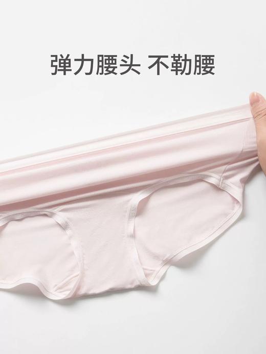 SCHIESSER德国舒雅女士高腰3条装内裤，5A抗菌加长底裆透气平角内裤 60S细腻莫代尔面料 30/27196T 商品图2
