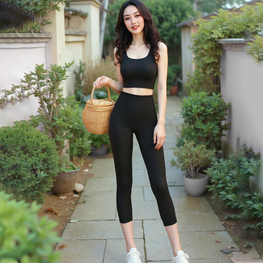 A20781蜜桃臀运动瑜伽八分裤 商品图8