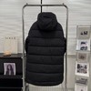 F011328冬季运动系列中长款连帽鸭绒羽绒服男女同款 商品缩略图1
