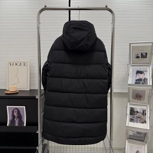 F011328冬季运动系列中长款连帽鸭绒羽绒服男女同款 商品图1