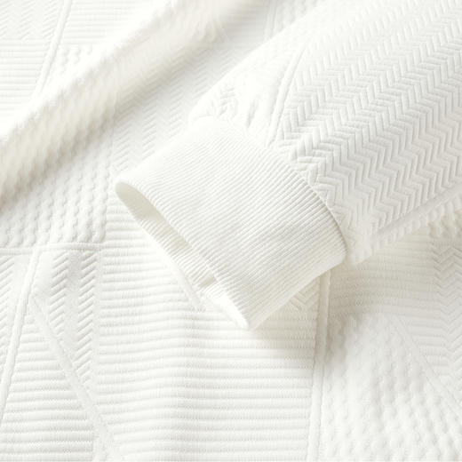 gxgjeans 男装【肌理感面料】男士套头圆领卫衣2025新款绣花舒适百搭男上衣K&C 商品图5